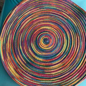 Fabric Round Placemats - Set of 4  New Old Stock